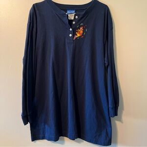 Women’s Vintage 90’s Disney Winnie The Pooh Long Sleeve Shirt Piglet Tigger XL